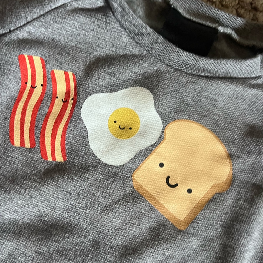NWOT Whistle and Flute breakfast kawaii sweatshirt size 5/6